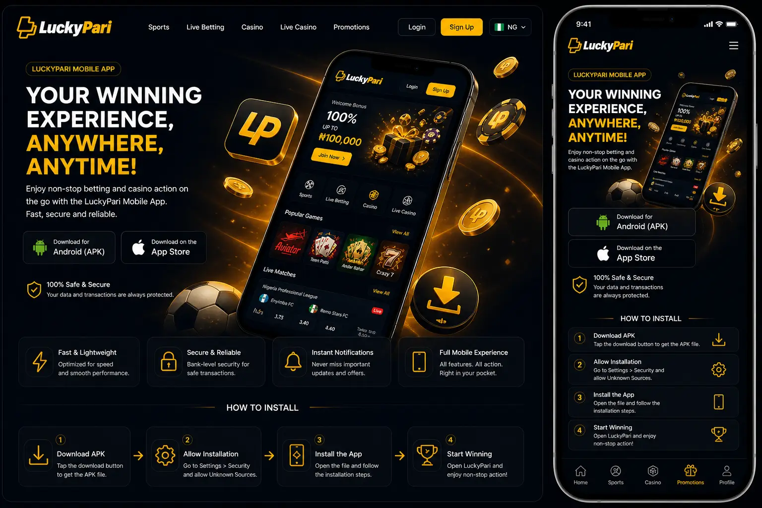 LuckyPari Mobile App LuckyPari